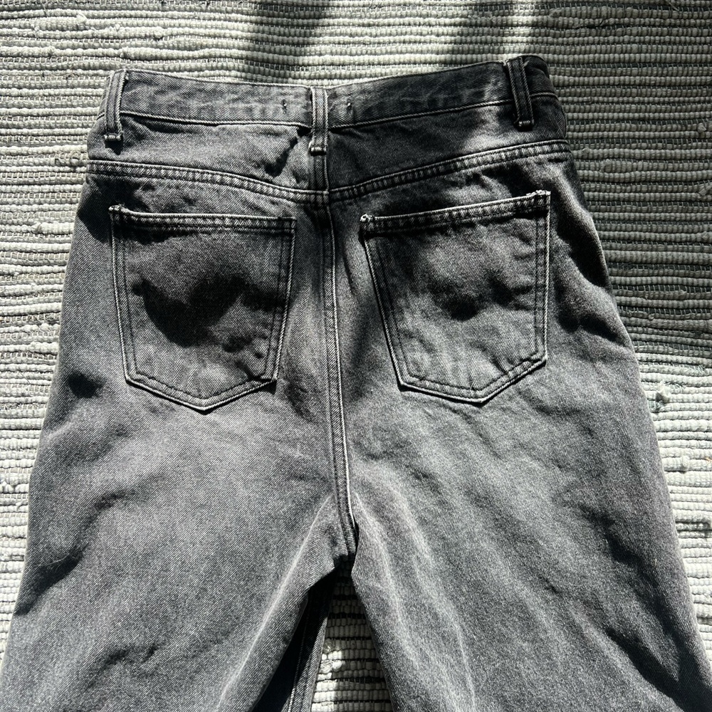 12th Tribe: Brooklyn Washed Black Slash Boyfriend Jeans - Picture 13 of 16